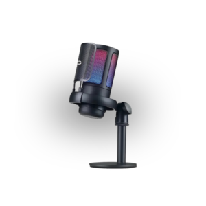 Microfone Condensador Rgb Alta Sensibilidade Usb Gamer Strea